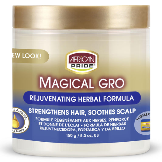 African Pride Magical Gro Rejuvenating Herbal Formula Strengthens & Shines 5.3 Oz.