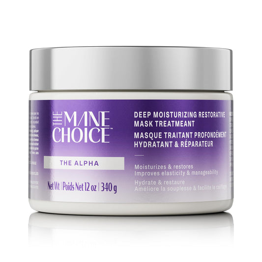 The Mane Choice The Alpha Hair Mask, Green Tea & Carrot Mask Treatment, 12 oz, Deep Moisturizing & Restorative, Anti Frizz, Helps Restore Dry
