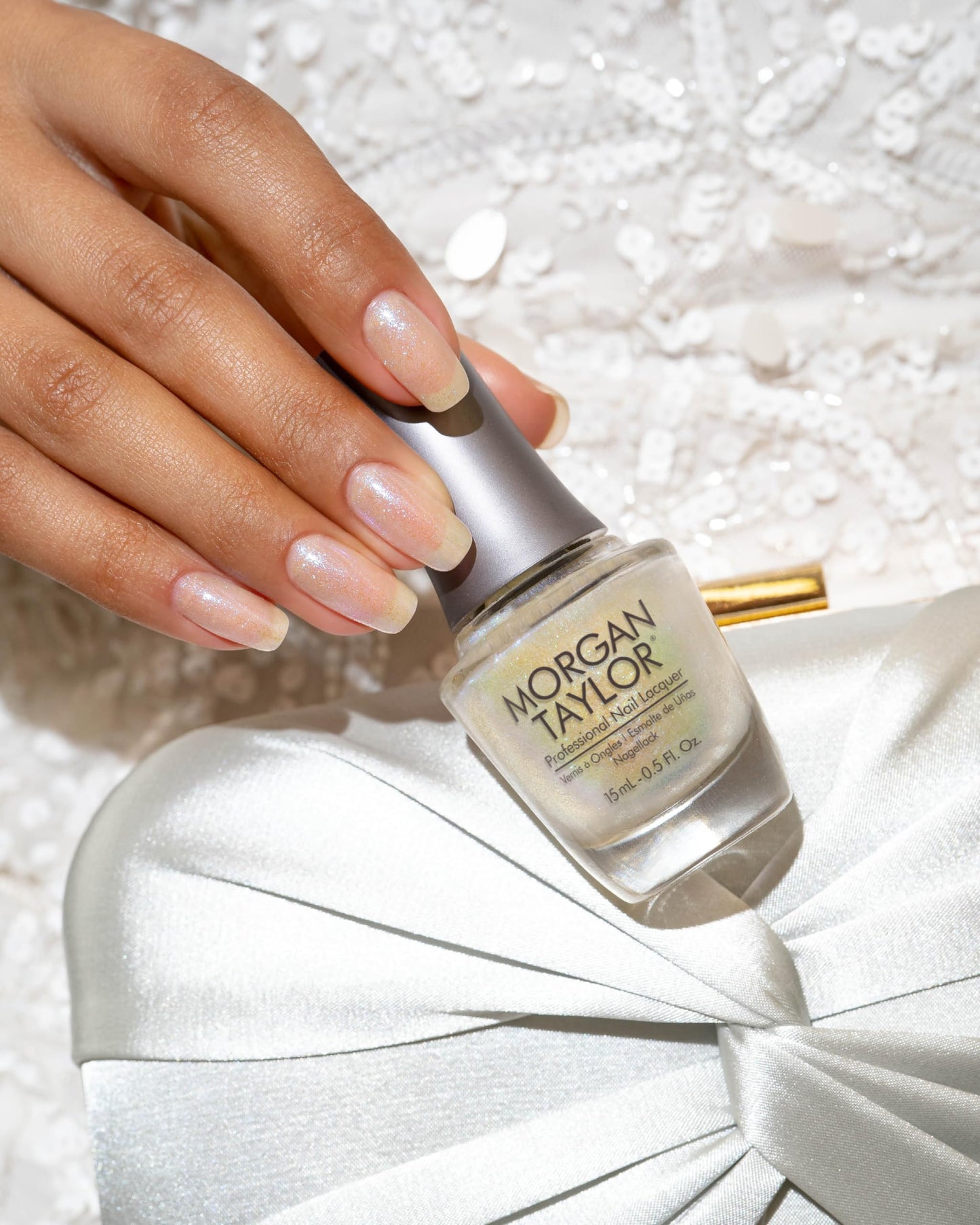 Morgan Taylor Nail Lacquer (Izzy Wizzy, Let's Get Busy) Iridescent Professional Lacquer, Vibrant, Chip-Resistant, Fast-Drying, Long-Lasting Beauty & Personal Care Morgan Taylor