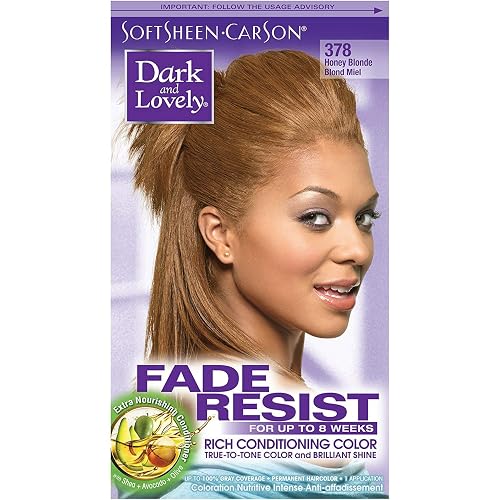 Dark and Lovely Fade Resistant Rich Conditioning Color, No. 378, Honey Blonde, 1 ea (Pack of 4)