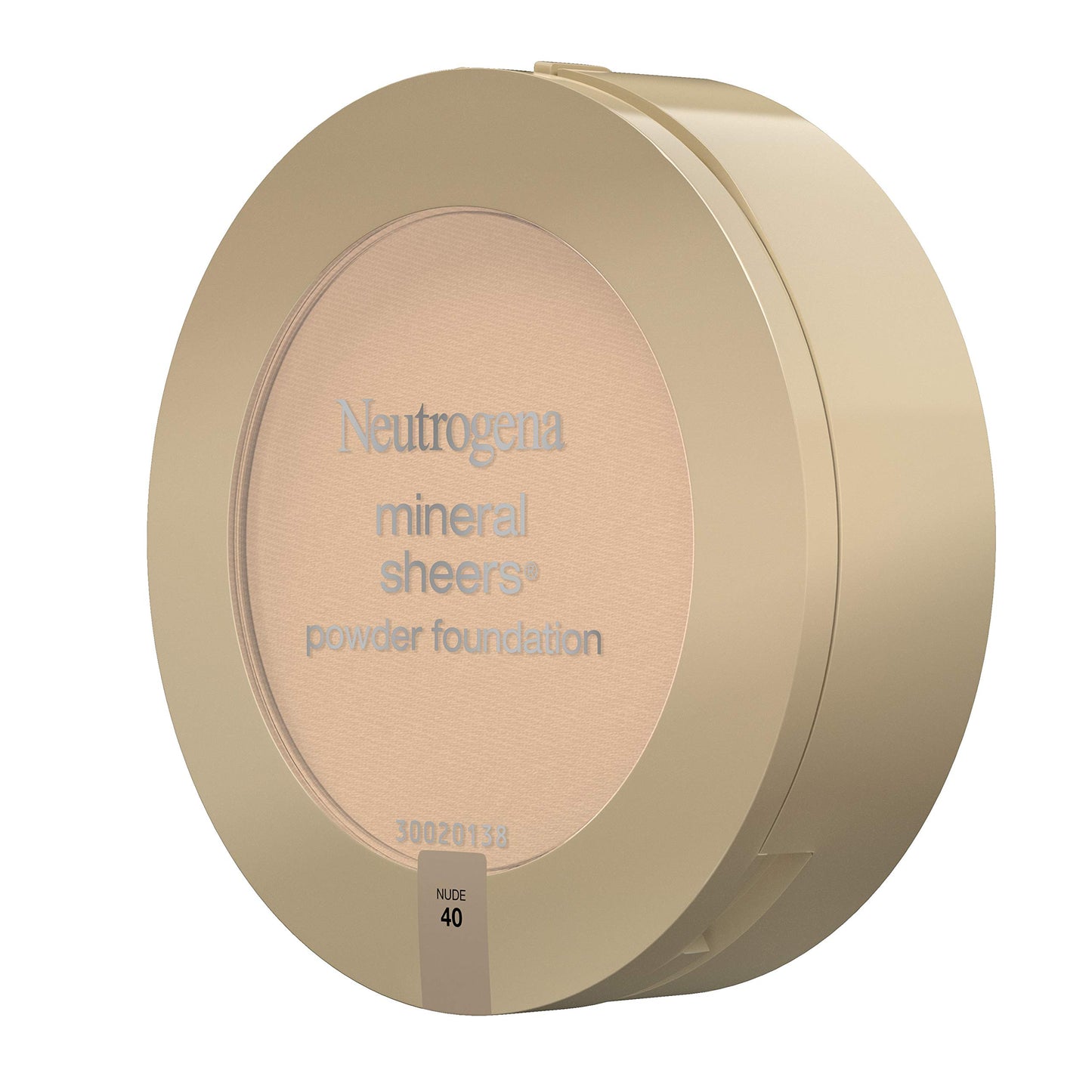 Neutrogena Mineral Sheers Compact Powder Foundation, Lightweight & Oil-Free Mineral Foundation, Fragrance-Free, Nude 40, .34 oz