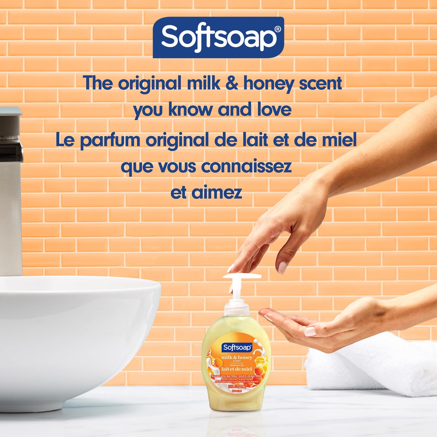 Softsoap Moisturizing Hand Soap, Milk & Golden Honey 7.5 oz (Pack of 7)