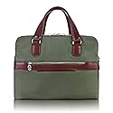 McKleinUSA N Series Hartford Nano Tech-Light Nylon with Leather Trim Nylon Dual Compartment Briefcase Green (18581) One Size