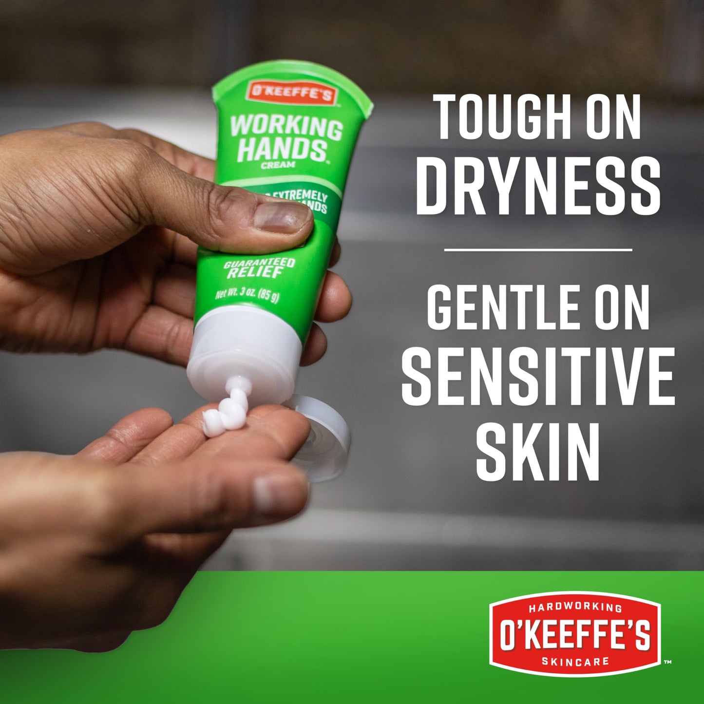 O'Keeffe's Working Hands Hand Cream for Extreme Dryness - 3 oz Travel Size Tube (1 Pack) - Repairing Skincare for Cracked, Dry Hands Beauty & Personal Care O'Keeffe's