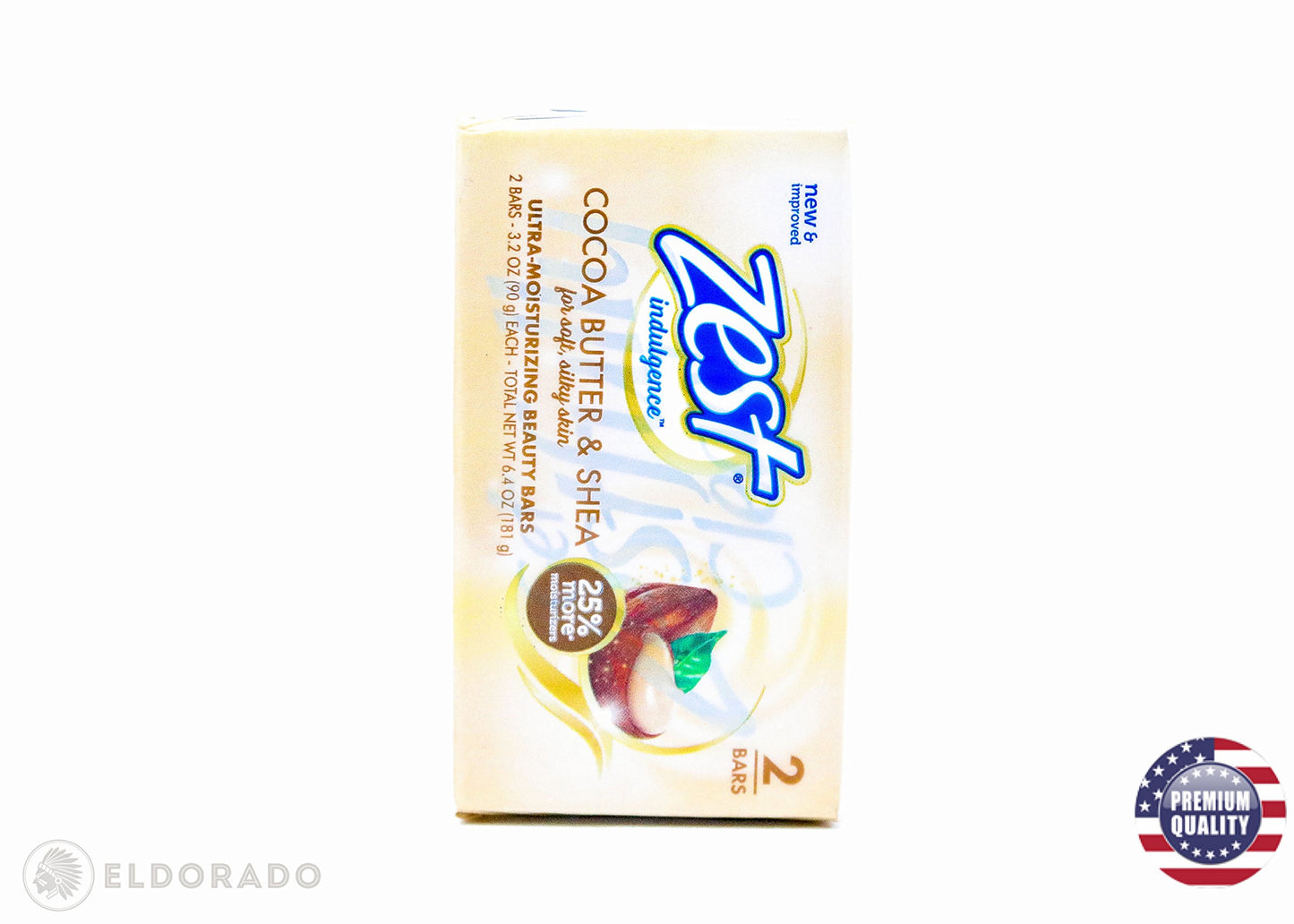 Zest Creamy Cocoa Butter & Shea Soap, 6 Bars, 3.2 Oz. Each