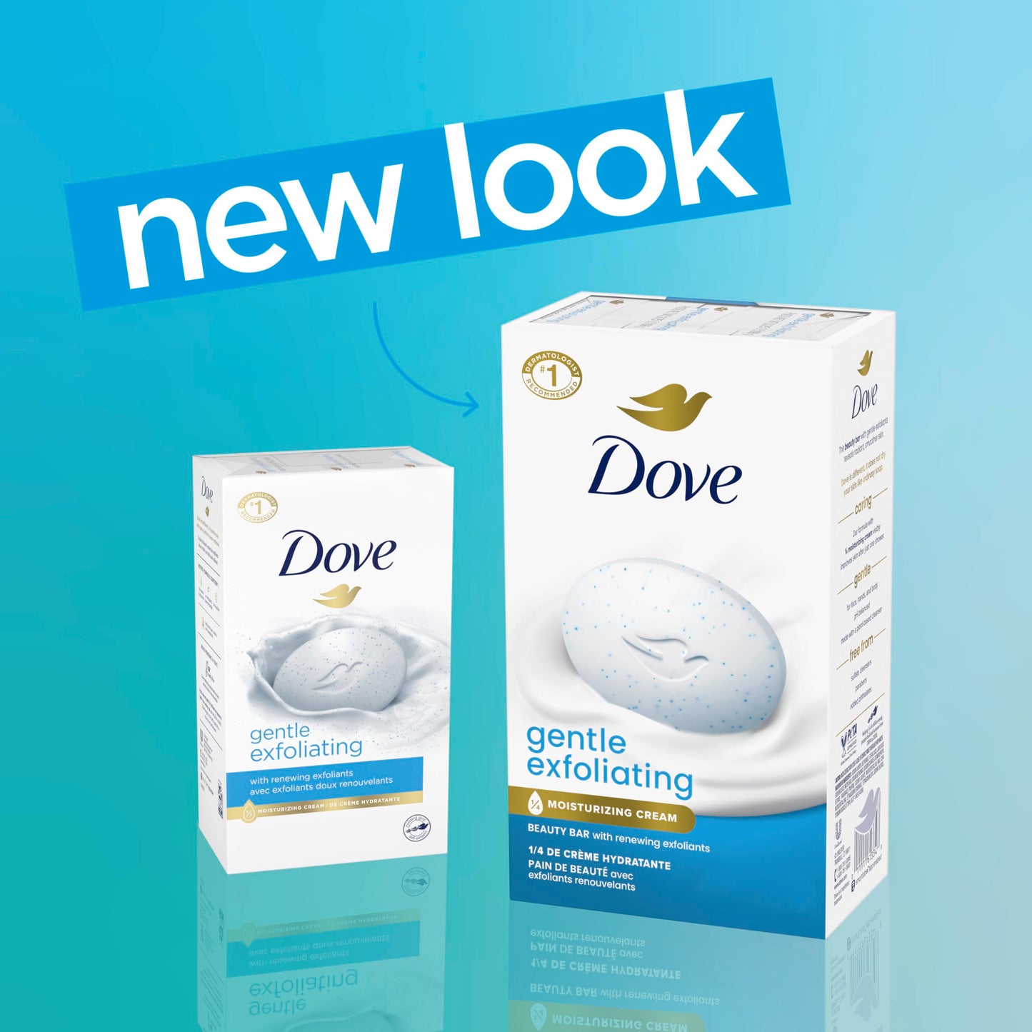 Dove Beauty Bar Gentle Exfoliating With Mild Cleanser 6 Bars More Moisturizing Than Bar Soap For Softer And Smoother Skin 3.75 oz Beauty & Personal Care Dove