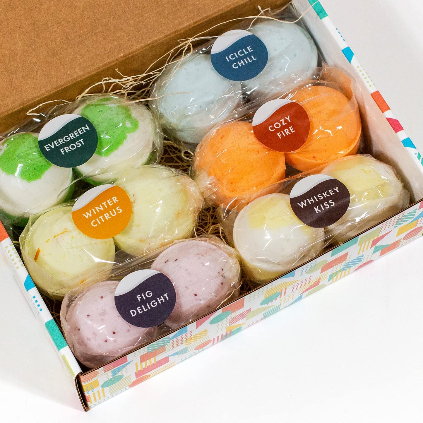 Refugee Bath Co. Variety Pack Bath Bombs, Winter Warmer Set, 2.5 oz, Support Refugee Employment in The USA
