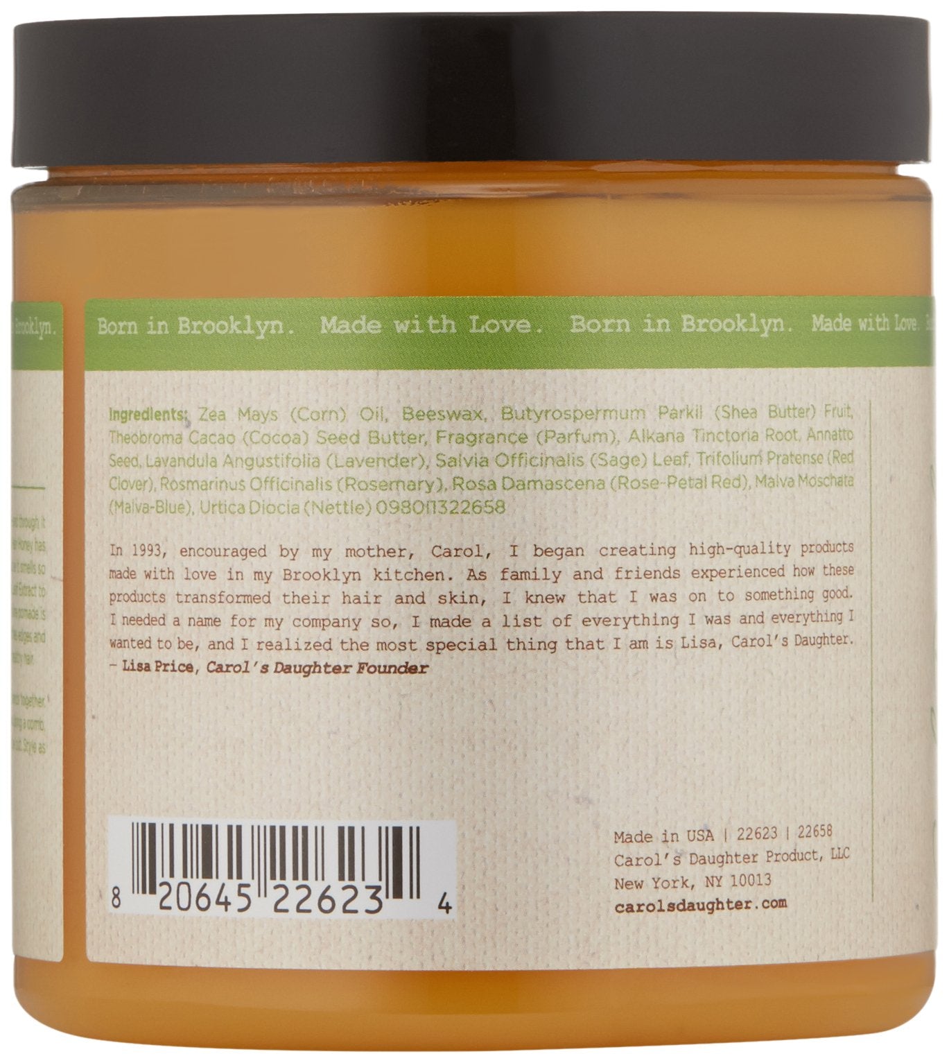 Carol's Daughter Mimosa Hair Honey Hair Dress Shine Pomade, 8 Ounce