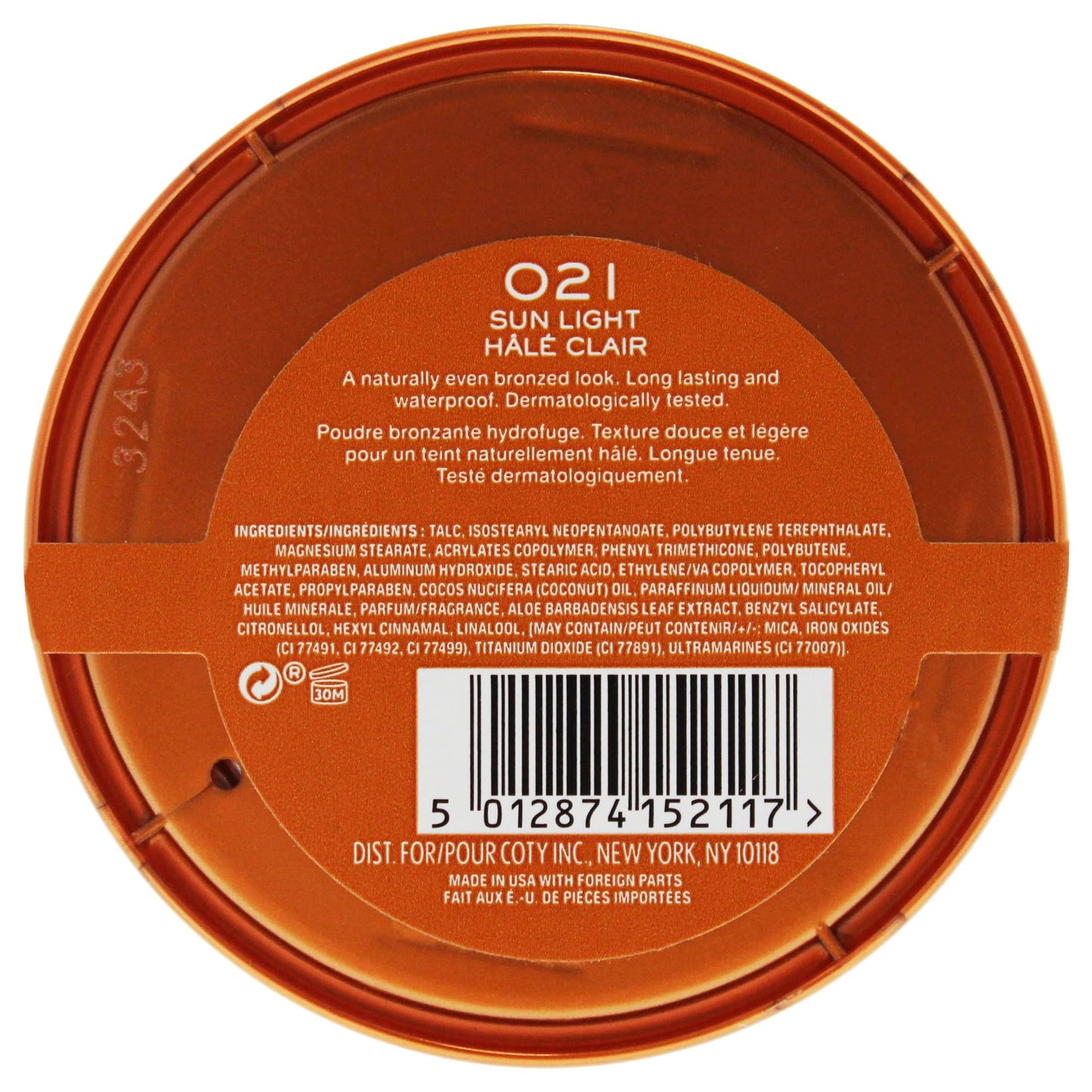 Rimmel London Natural Bronzer - Sun Light
