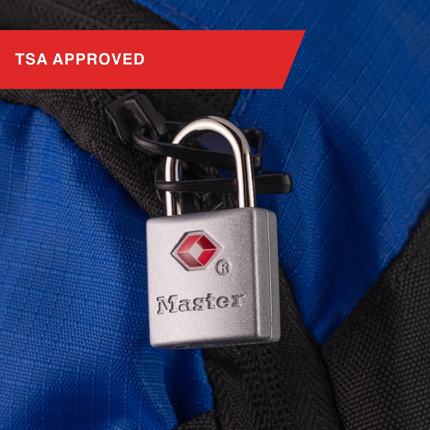 Master Lock Brass TSA Locks for Luggage with Key, TSA Approved Keyed Padlock for Backpacks, Suitcases, and Luggage, Zipper Lock, 4 Pack, 4683Q