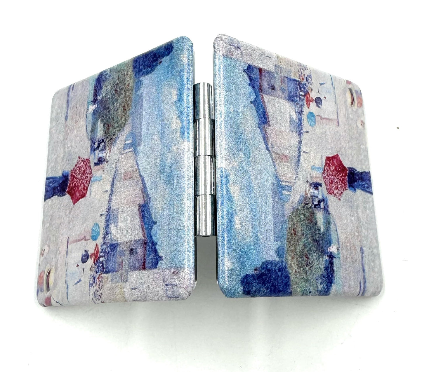 Aeisage Edward Monch Square Mirror - Art Deco Pocket Mirror for Girls, Perfect for Travel or Gifts