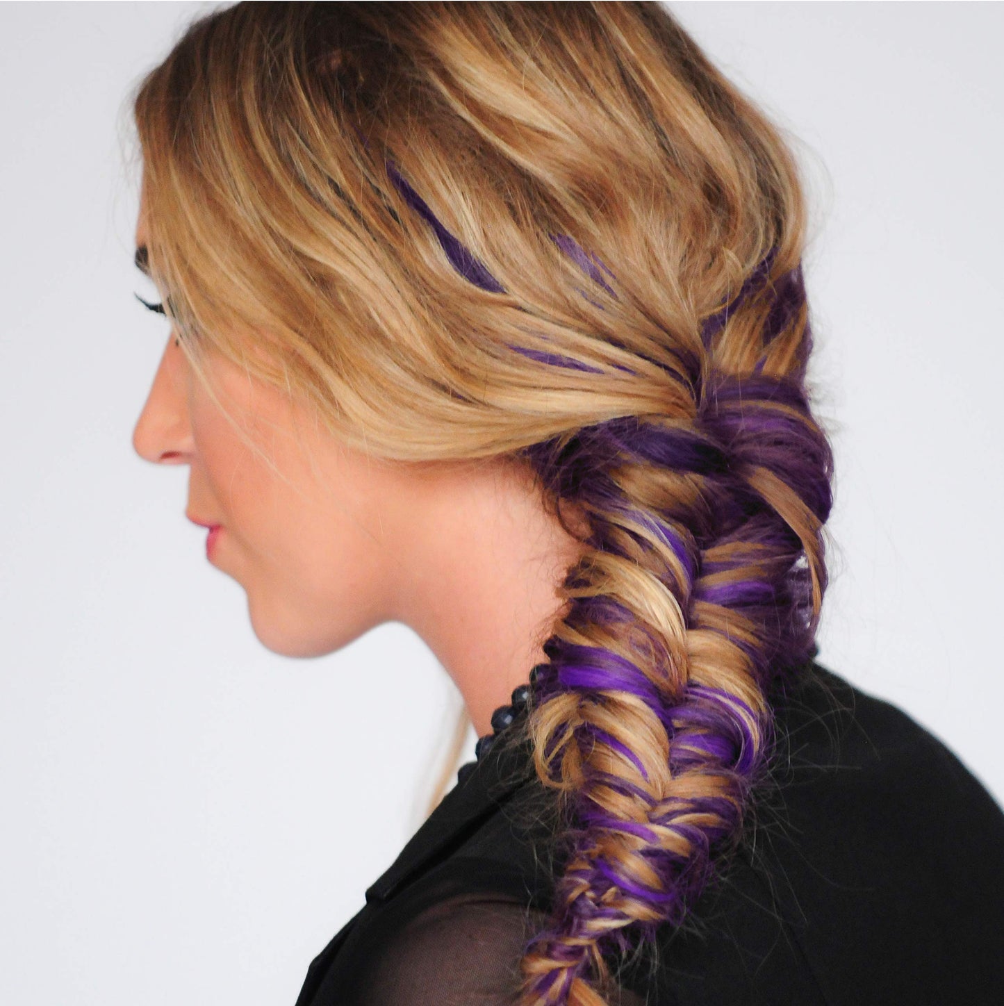 Colorme Root Touch Up Temporary Hair Mascara to color and Blend Semi Permanent Dye regrowth. Washes Out (VIOLET DESIRE)