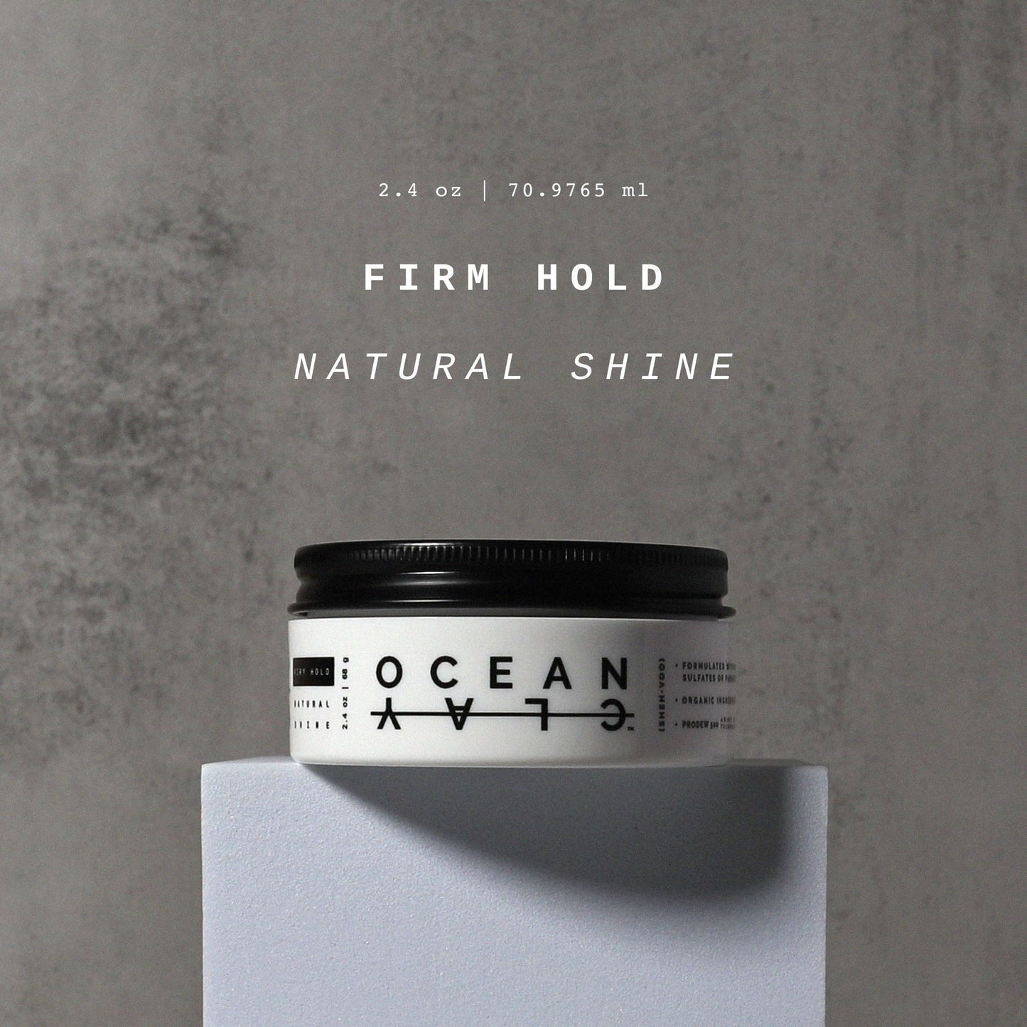 (SHEH•VOO) OC DUO Kit - (2) Ocean Clay's - Premium Men's Hair Styling Clay (2.4 oz Each)