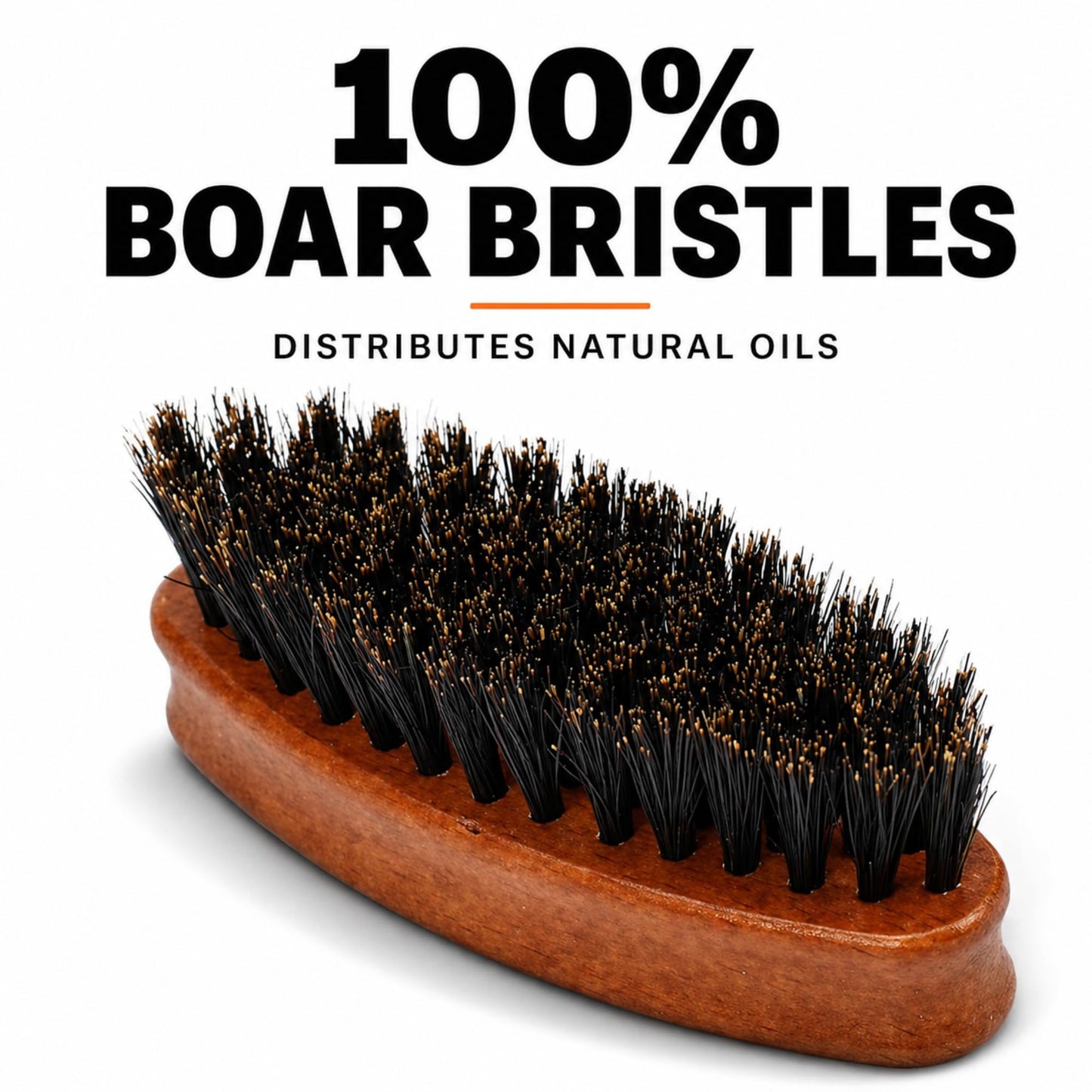 Gents Wood Small Travel Beard Brush - Natural Boar Bristles with Wooden Grooved Handle Mini Size Portable (Small, 3, Count) Beauty and Personal Care G.B.S