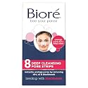 Bior?© Original, Deep Cleansing Pore Strips, 8 Nose Strips for Blackhead Removal, with Instant Pore Unclogging, features C-Bond Technology, Oil-Free