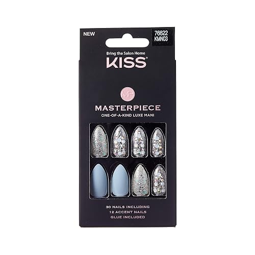 KISS Masterpiece One-Of-A-Kind Luxe Mani Kitty Gurl (KMN03-1 PACK) Beauty & Personal Care KISS