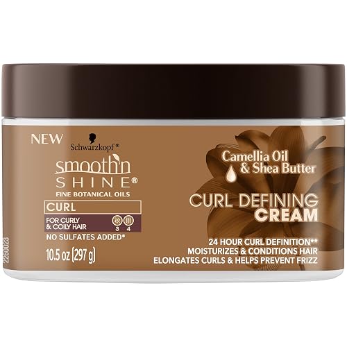 Smooth 'n Shine Curl Defining Cream for Curly Hair, 10.5 Ounces