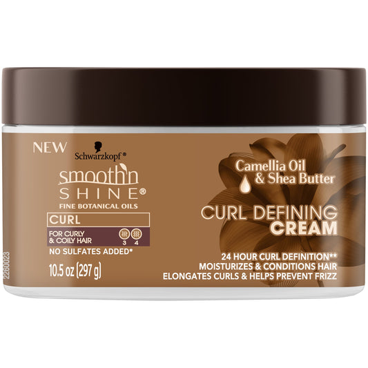 Smooth 'n Shine Curl Defining Cream for Curly Hair, 10.5 Ounces