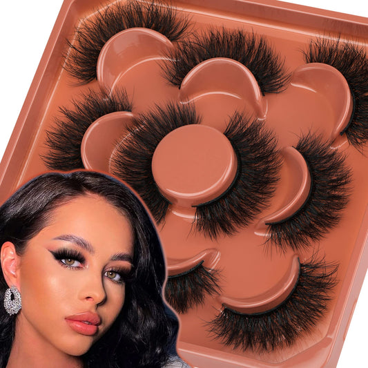 Focipeysa Fluffy Lashes Natural Wispy Eyelashes Full Volume Faux Mink Lashes 14mm Short Multipack with Premium Silk Fiber Vegan Beauty and Personal Care Focipeysa Default Title
