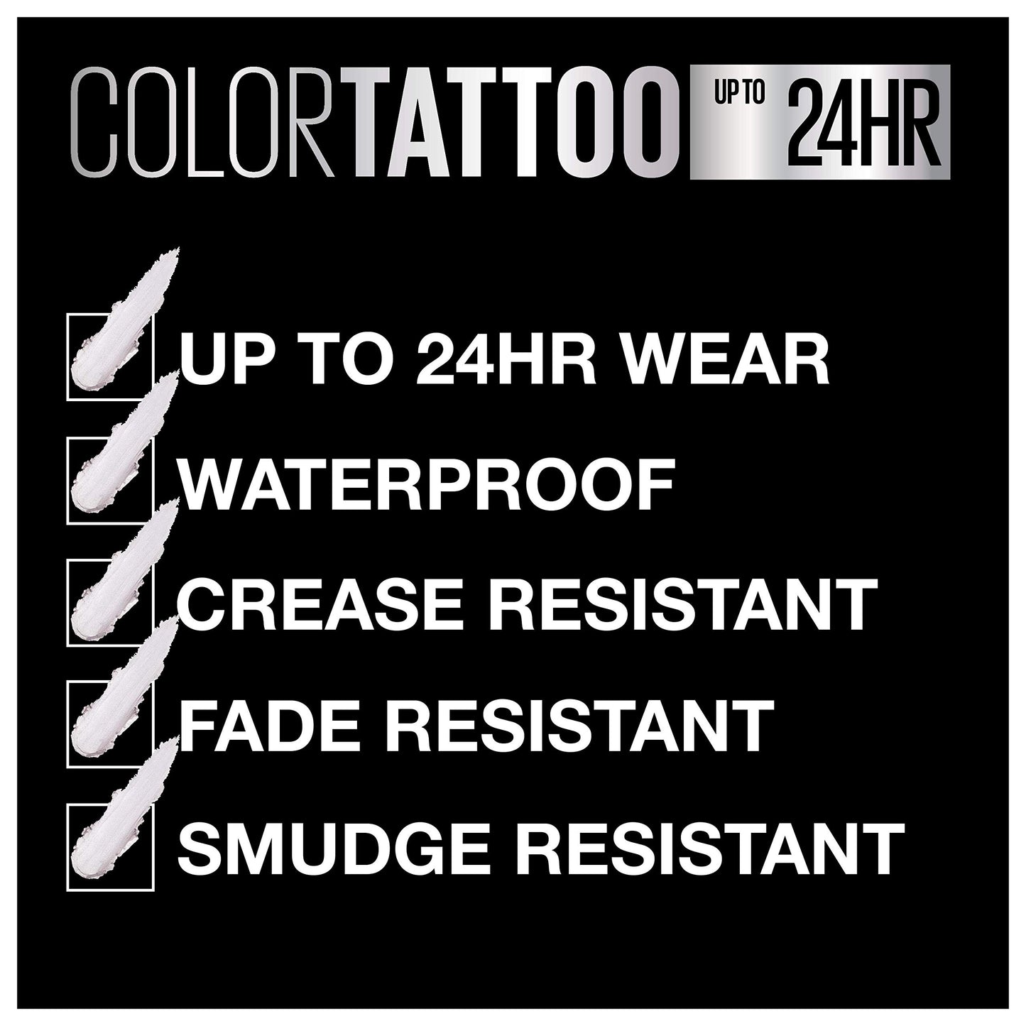 Maybelline New York Color Tattooup to 24HR Longwear Waterproof Fade Resistant Crease Resistant Blendable Cream Eyeshadow Pots Makeup, Chill Girl, 0.14