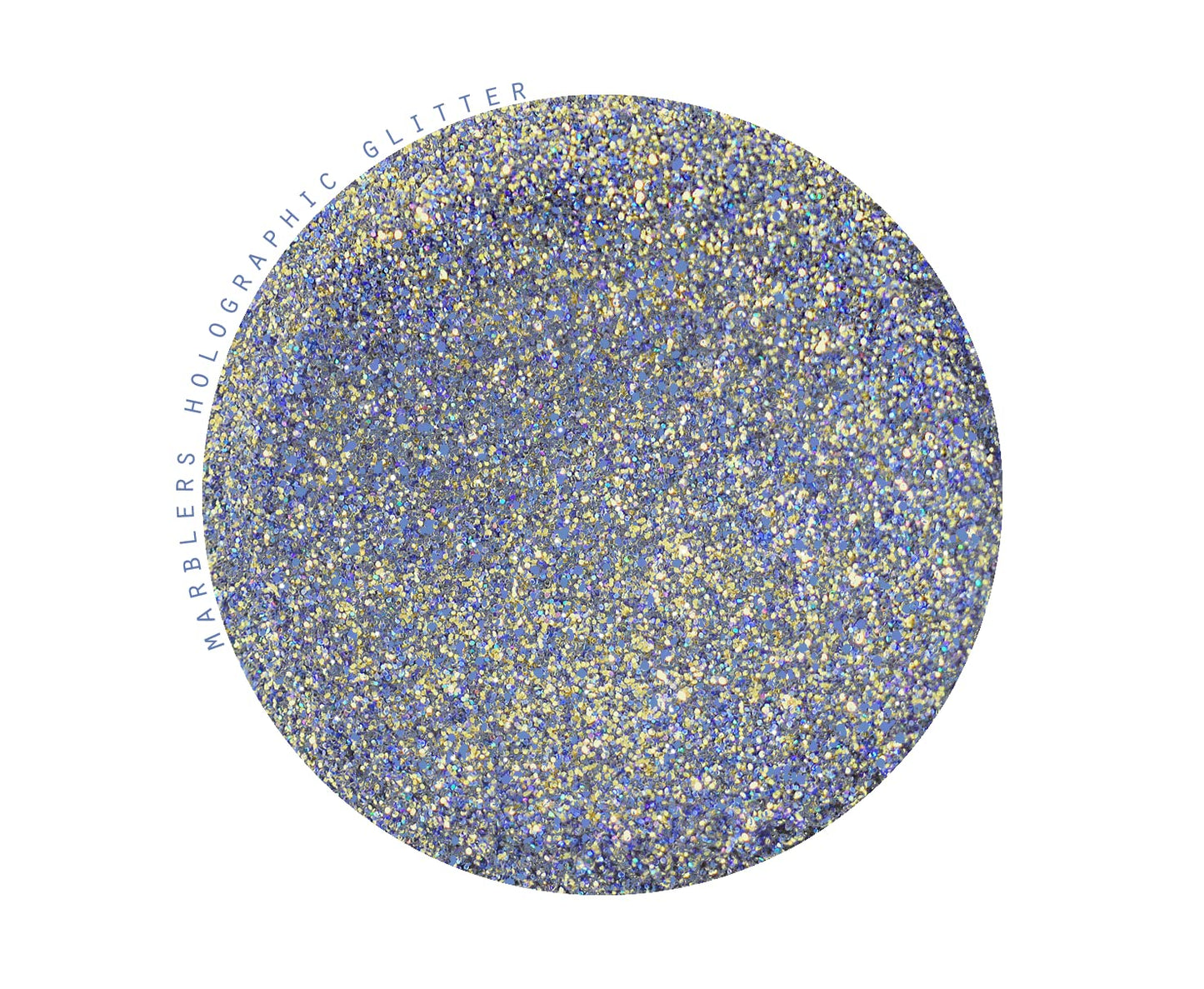MARBLERS Holographic Glitter [Gold Splash Blue] 3oz (85g) | Fine | Non-Toxic, Vegan, Cruelty-Free | Face, Body, Eyeshadow, Hair, Festival, Party