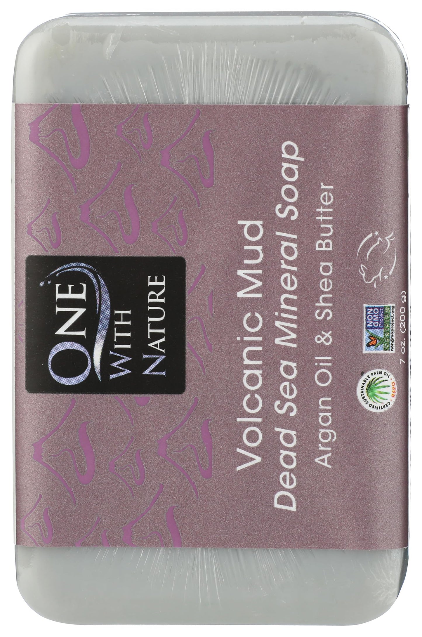 One With Nature Volcanic Mud Bar Soap, 7 Ounces (Pack Of 3)