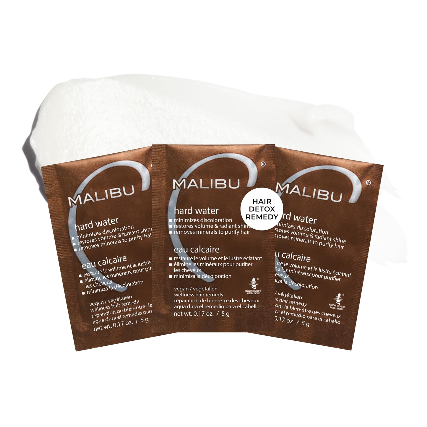 Malibu C Hard Water Hair Remedy - Chelating Treatment Packets for Mineral Buildup & Scalp Detox - Removes Deposits, Prevents Discoloration, Restores Beauty and Personal Care Malibu C Default Title