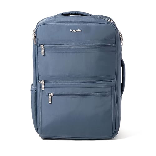 Baggallini Modern Convertible Travel Backpack - Lightweight 11.8"x17.7"x 8.5" Duffel Weekender w/Laptop Pocket
