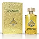 Jo Milano Game of Spades Yellow Sapphire Parfum Spray | 3.4 oz (100ml) | Amber, Sweet, Musky, Rose, Oud, Floral Scent | Long Lasting Fragrance for Men
