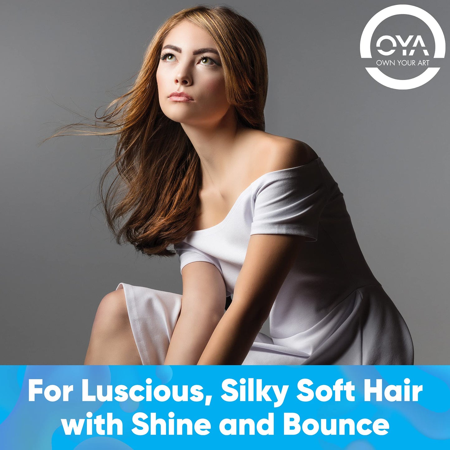 OYA SHIELD Heat Protection Spray - Protects, Strengthens and Improves Hair Elasticity - Lightweight Thermal Shield for Blow Dryer, Flat Iron & Curling