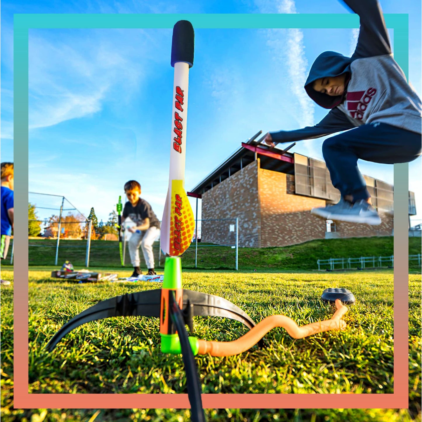 Marky Sparky Blast Pad Rocket Launcher - Designed in USA - Highest Flying Rocket - Super Durable Rockets and Stomp Pad Launcher - Top Outdoor Toys…