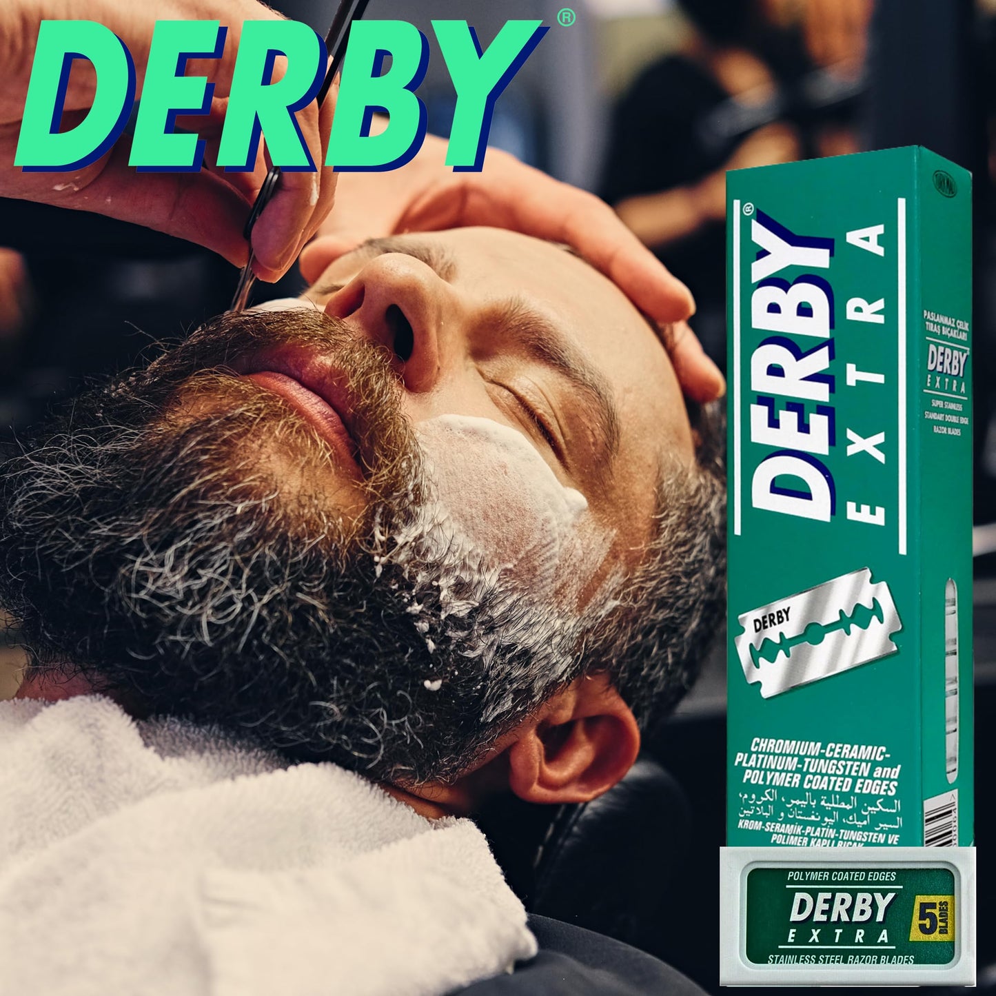 Derby Extra Professional Double Edge Razor Blades for straight razor (75) Beauty and Personal Care the shave factory