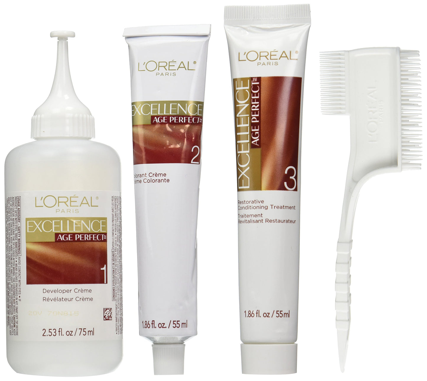 L'Oreal Paris ExcellenceAge Perfect Layered Tone Flattering Color, 5CB Medium Chestnut Brown