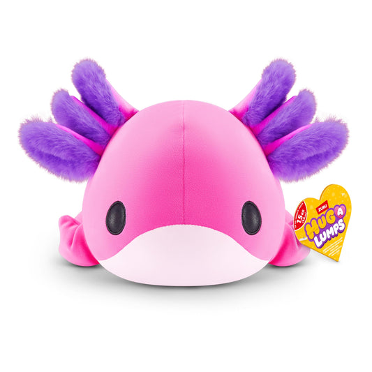 Hug-A-Lumps Axolotl Ally by ZURU, Medium, 3.3 lbs, Cuddly Squishy Weighted Plush, Sleeping Pillow Plush, Stuffed Animal (Axolotl)