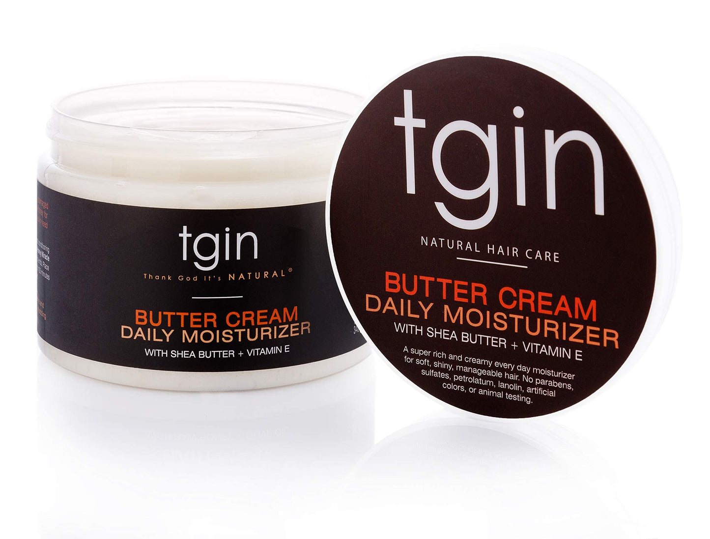 tgin Butter Cream Daily Moisturizer - Curly Hair Products With Deep Hydration for Soft, Defined Curls - Hair Products for Twist Out Styling, Frizz