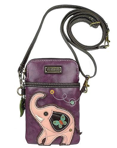 Chala Elephant Cellphone Crossbody Handbag - Convertible Strap