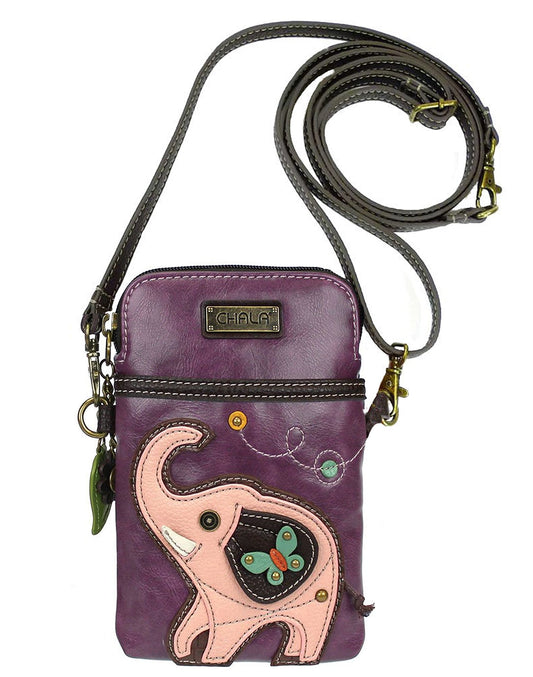Chala Elephant Cellphone Crossbody Handbag - Convertible Strap Fashion CHALA