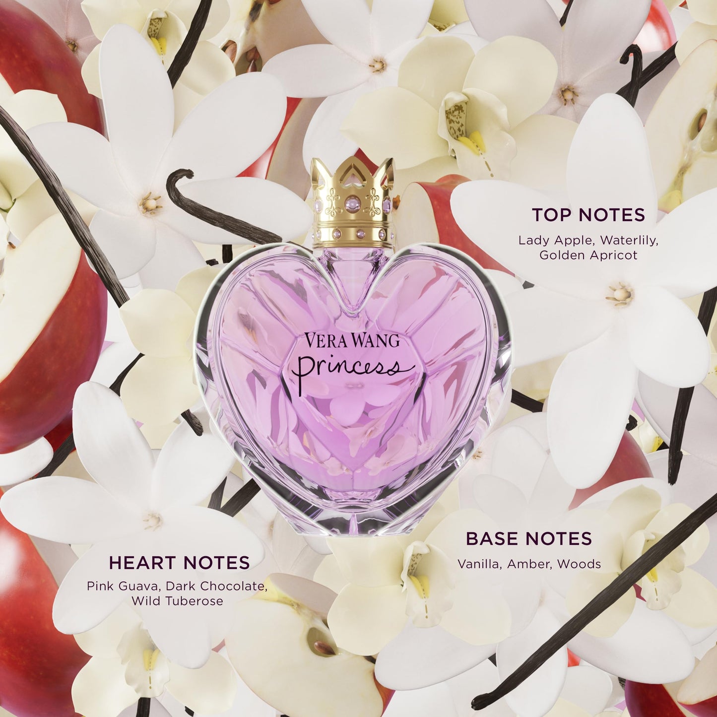 Vera Wang Princess Eau de Toilette 3.4 fl oz (Pack of 1), Notes of Apple, Quava, and Vanilla, Women's Fragrance, Long Lasting, Everyday Fragrance