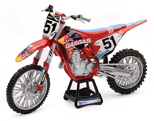 New Ray GasGas MC 450F Motorcycle #51 Justin Barcia GasGas Factory Racing - Red Bull 1/12 Diecast Model