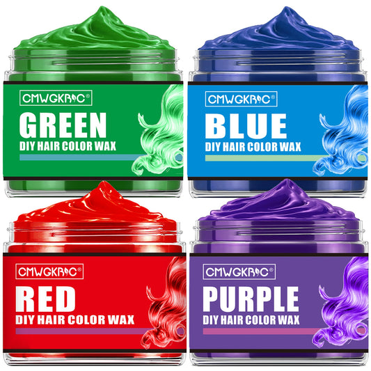 4 Colors Temporary Hair Color for Kids,Christmas Gifts for Teens Girls,Boys,Stocking Stuffers for Kids,Adults,Temporary Hair Dye,Hair Color Spray