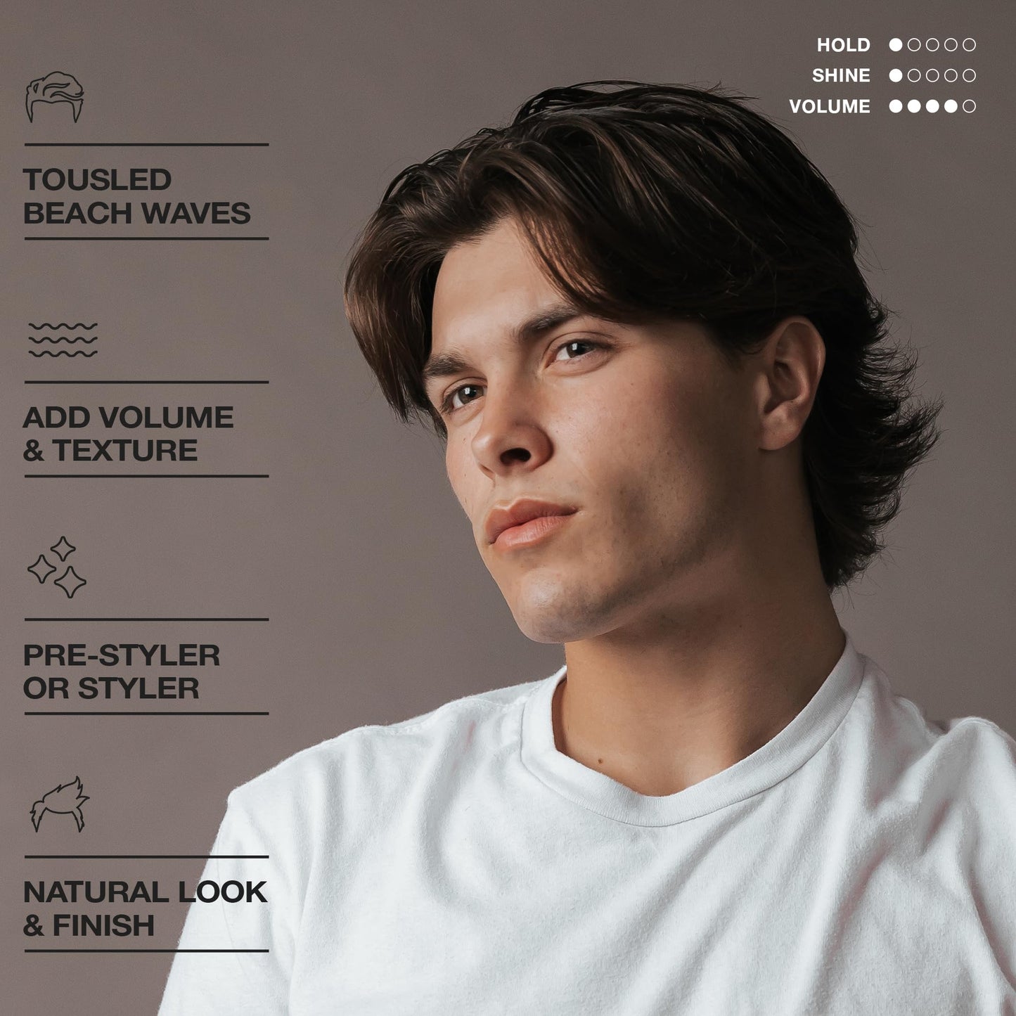 CRVFT Sea Salt Spray 1oz | Light Hold/Natural Finish | Add Volume & Texture | Ideal for All Hair Types & Lengths | Men's Texturizing Surf Spray | Made