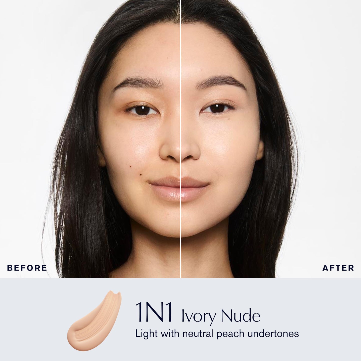 Estée Lauder Double Wear Stay-in-Place Foundation Makeup | 36-Hour Long-Wear Matte Foundation, 1 Fl Oz, 1N1 Ivory Nude