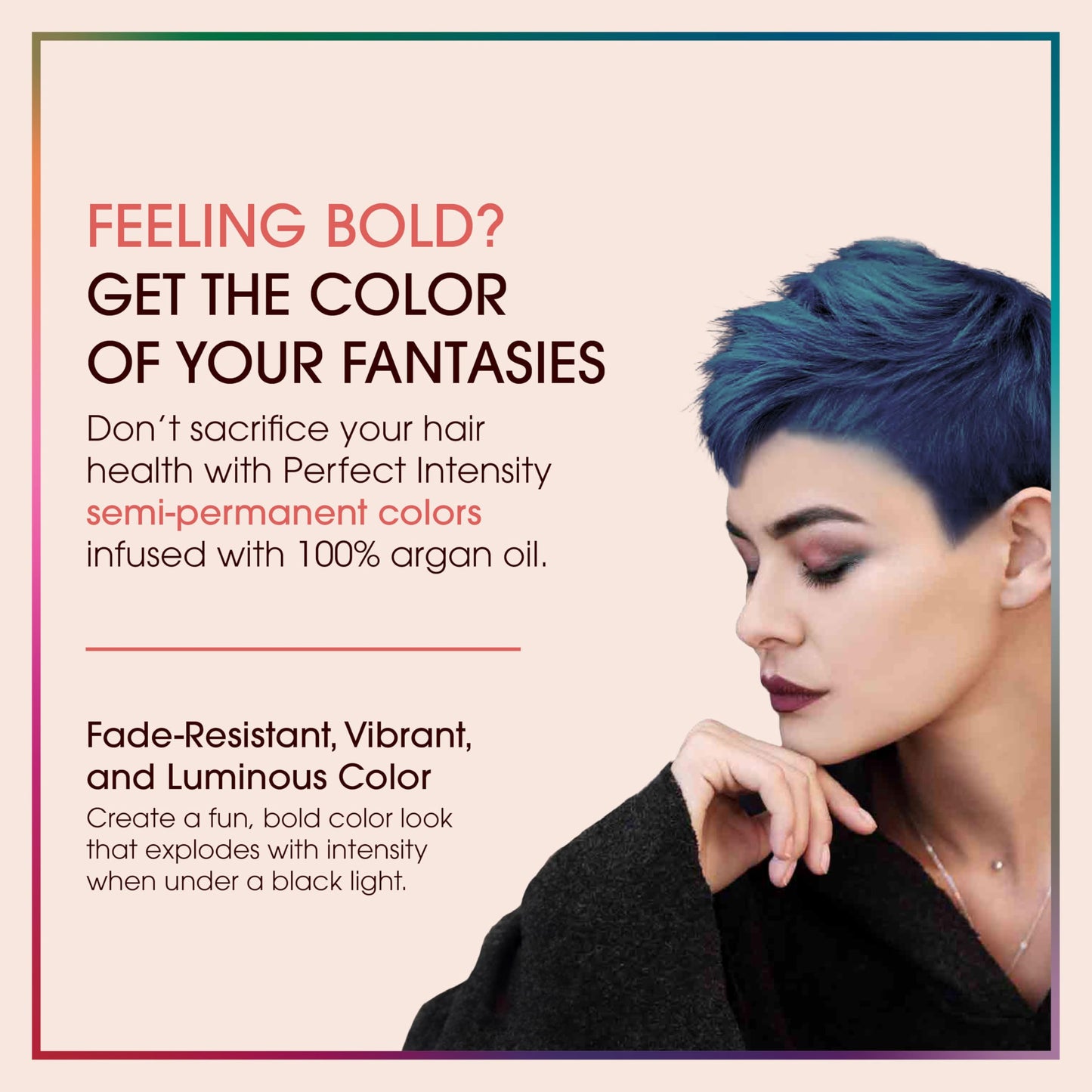 One 'n Only Perfect Intensity Semi Permanent Hair Color - Vibrant Hair Dye Made with Argan Oil - Delivers Vibrant, Accurate Color - No Developer