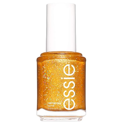 essie winter nail polish, winter trend 2019, glitter finish, caught on tape, 0.46 fl. oz. Beauty & Personal Care essie