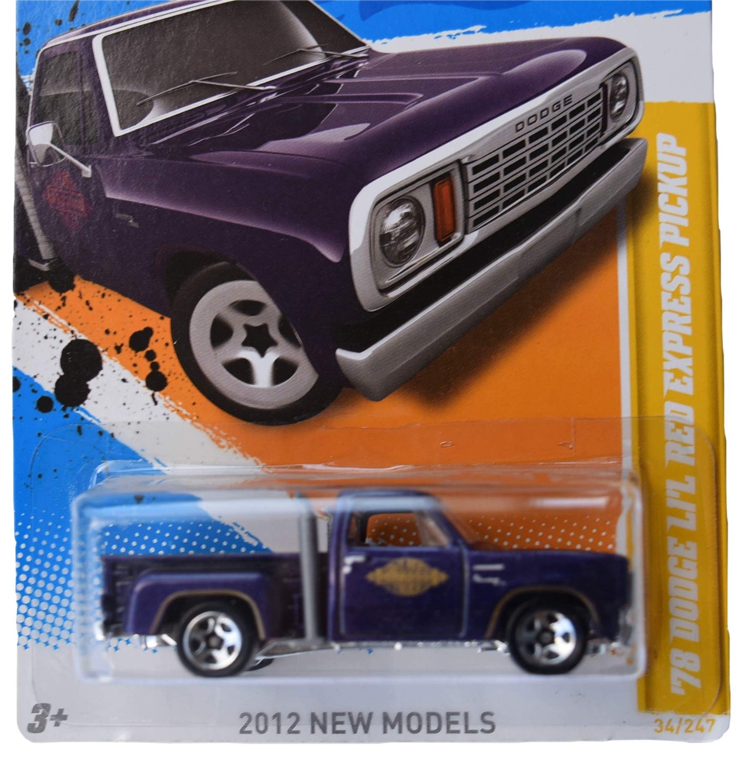 Hot Wheels '78 Dodge Li'l Red Express Pickup 34/247, Purple