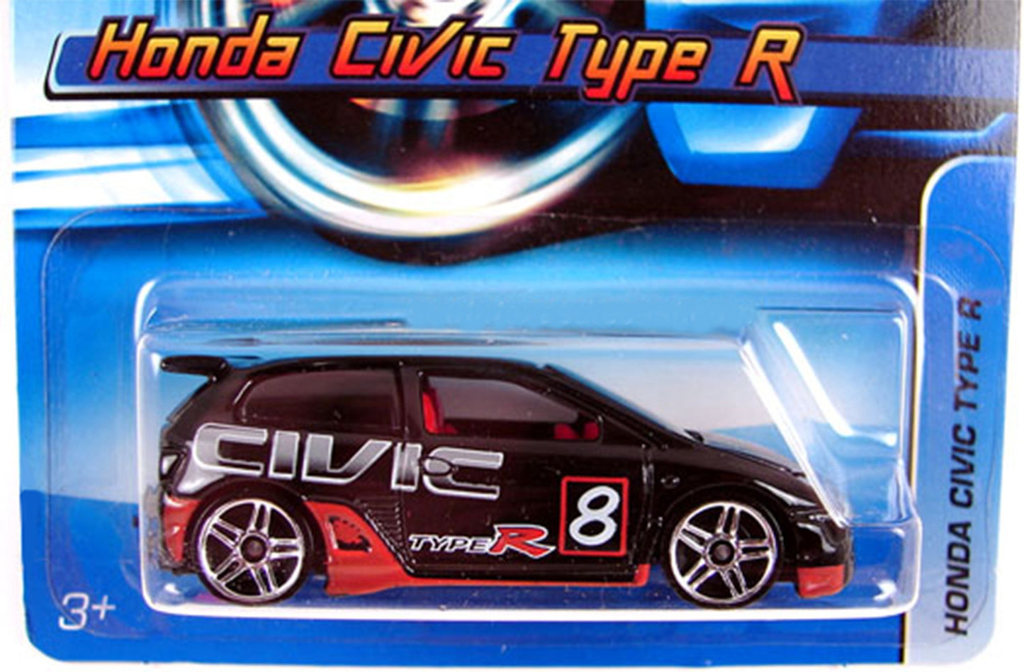 Hot Wheels 2006 Honda Civic Type R Black with PR5 Wheel Variant #2006-133