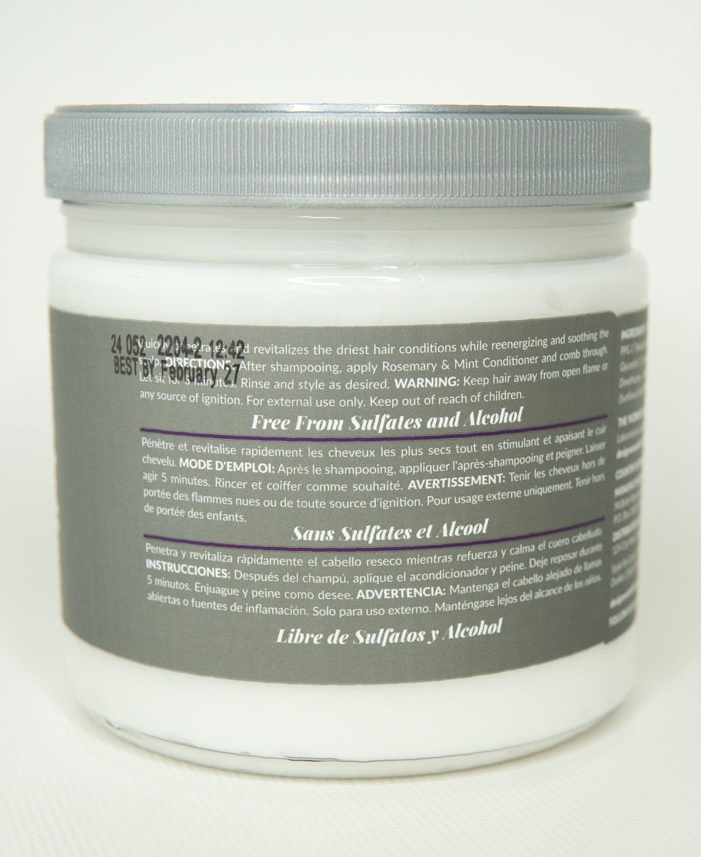 Design Essentials Rosemary & Mint Stimulating Super Moisturizing Conditioner for Dry, Thick, or Brittle Hair; Sulfate-Free, Stimulates Scalp