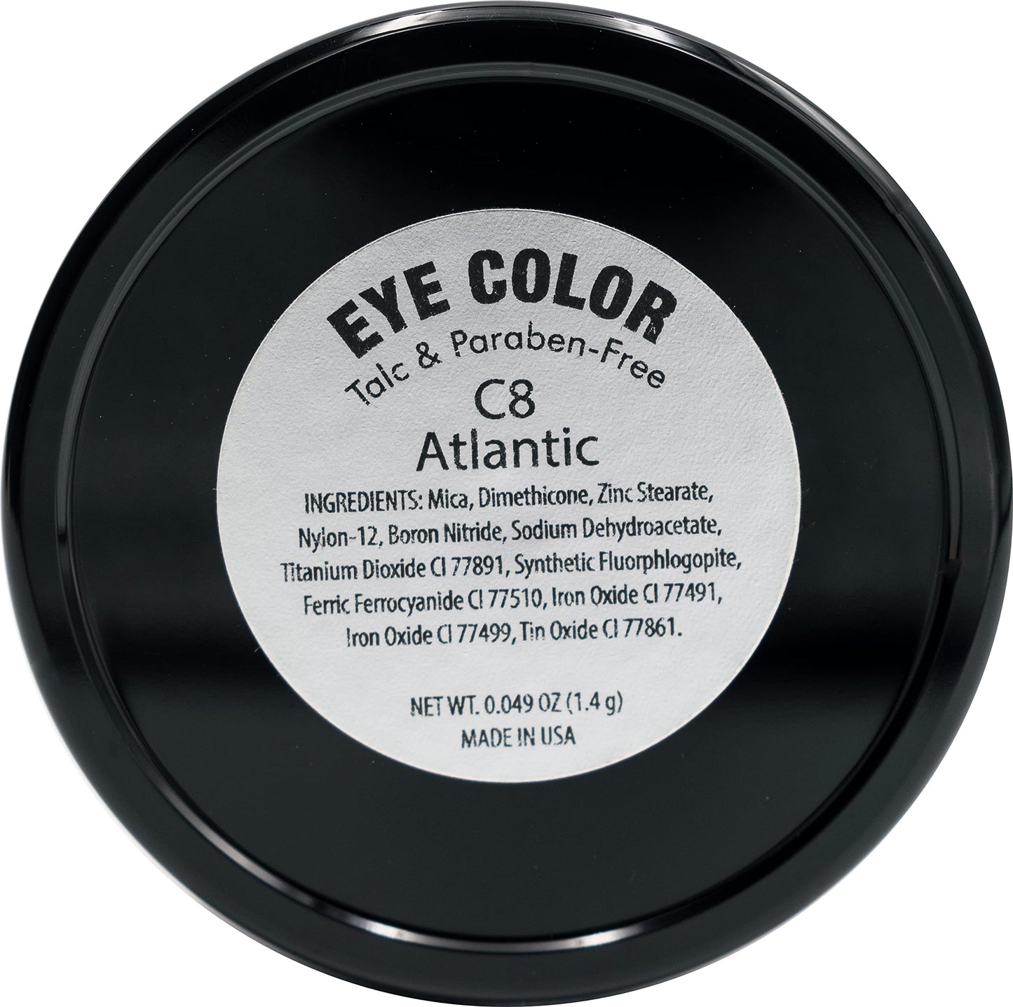 Pure Ziva Atlantic Navy Denim Royal Blue Sparkling Pressed Powder Single Vegan Eyeshadow; Talc, Paraben & Cruelty Free Beauty and Personal Care Pure Ziva