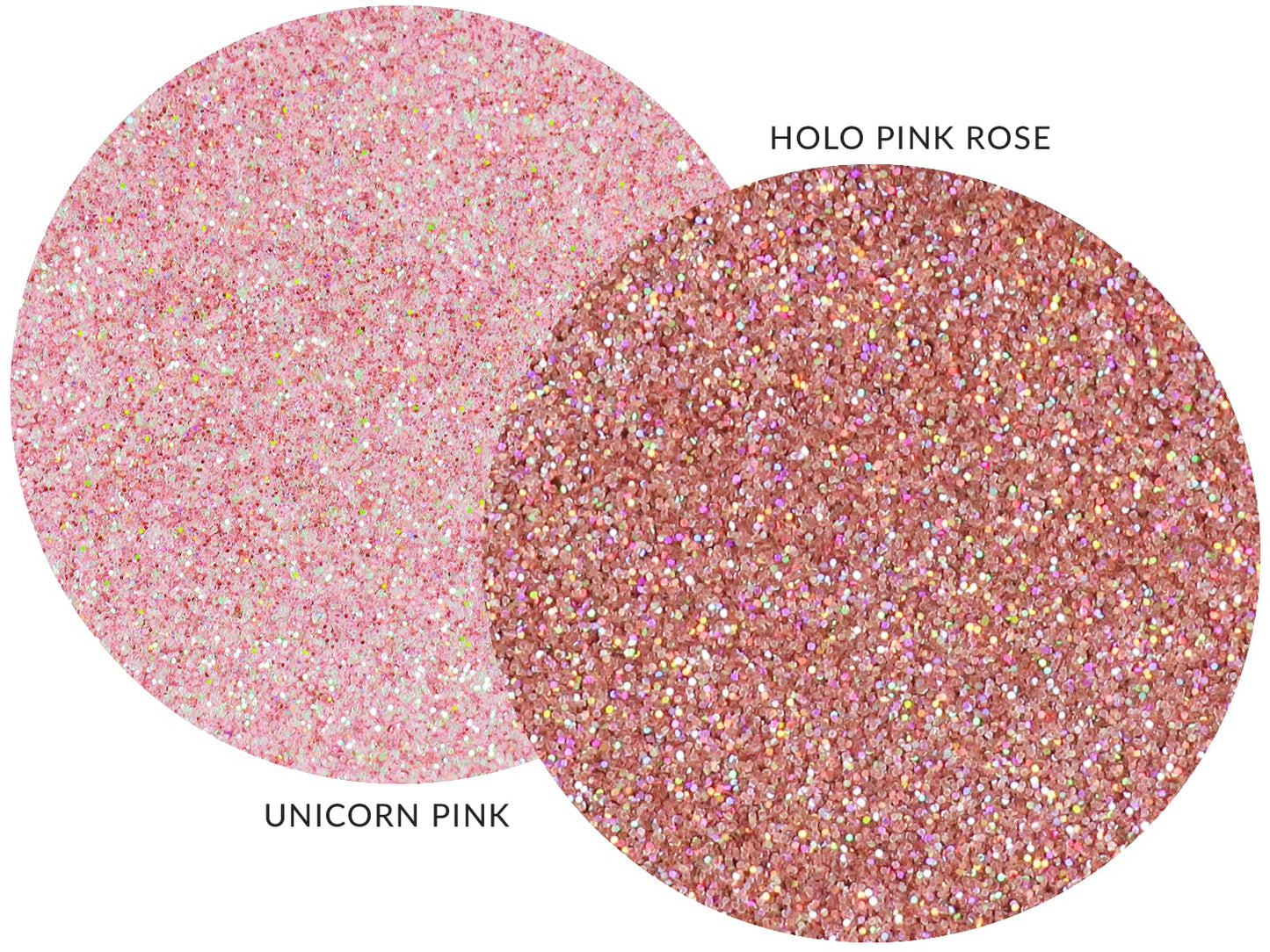 MARBLERS Twinkle Face & Body Glitter Duo [Unicorn Pink & Holo Pink Rose] 0.36oz (10g) | Non-Toxic | Cruelty-Free | Eyeshadow, Nail Polish, Nail Art |