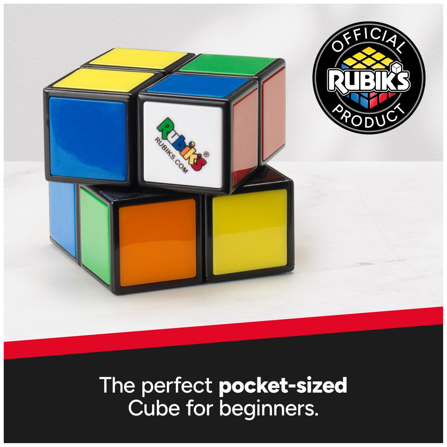 Rubik's Cube, The Official 2x2 Rubik's Cube, Mini Problem-Solving Brain Teaser, Classic Color-Matching Puzzle, Fidget Toy, Sensory Puzzle for Adults,…
